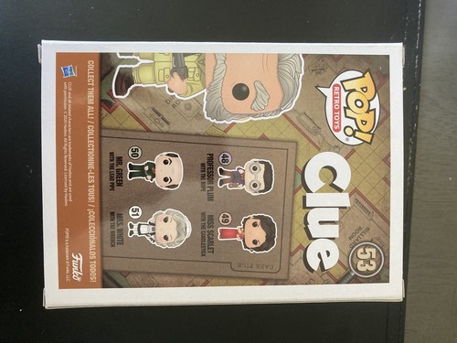 Funko Clue Colonel Mustard with Revolver Target Con 2021 W/ FREE SOFT PROTECTOR! - Picture 4 of 6