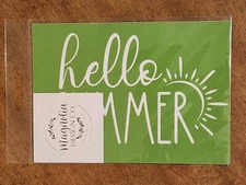 Magnolia Design Co Adhesive Reusable Silkscreen Stencil 🌞 Hello Summer 🌞