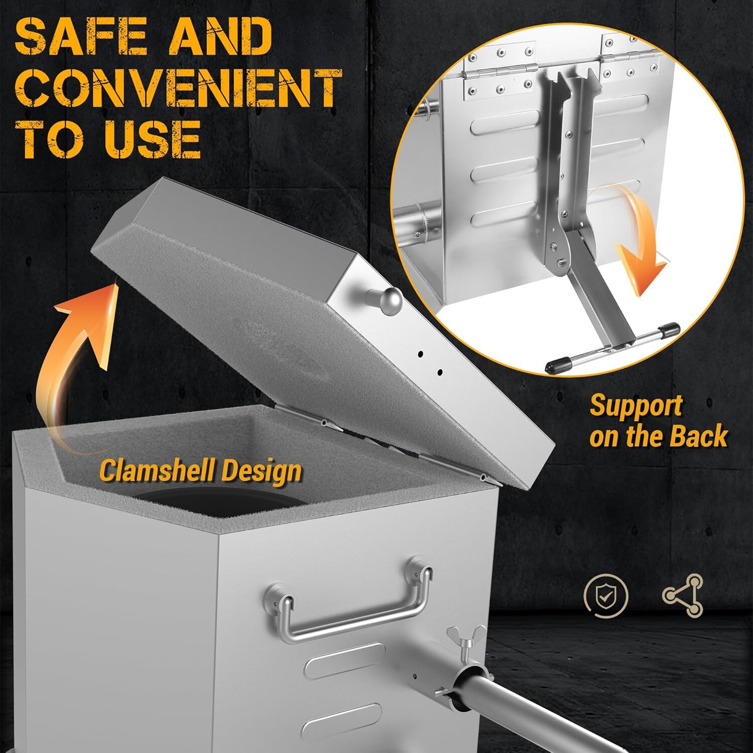 CANALHOUT 12KG/26.5lbs Propane Melting Furnace Kit with Two Tongs and Crucible..