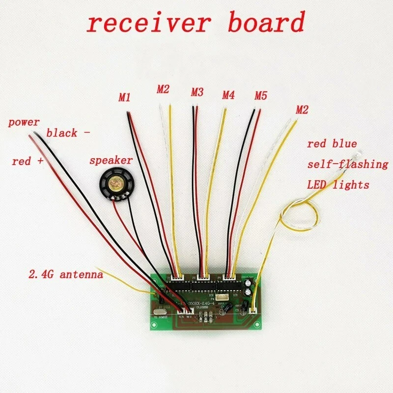15CH 2.4G Radio Receiver DC 3V Transmitter Board For Huina Wireless DIY RC Parts - Image 3 of 4