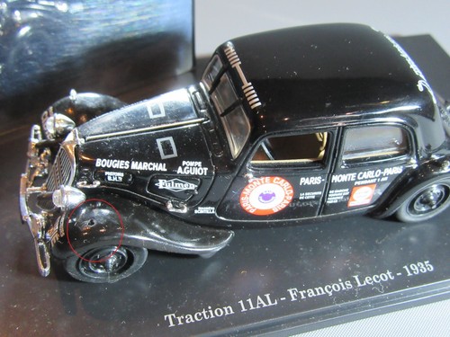 A521 Atlas 15 Citroën Traction 11 AL François Lecot 1935 Noir Saga Traction 1:43 - Picture 8 of 11