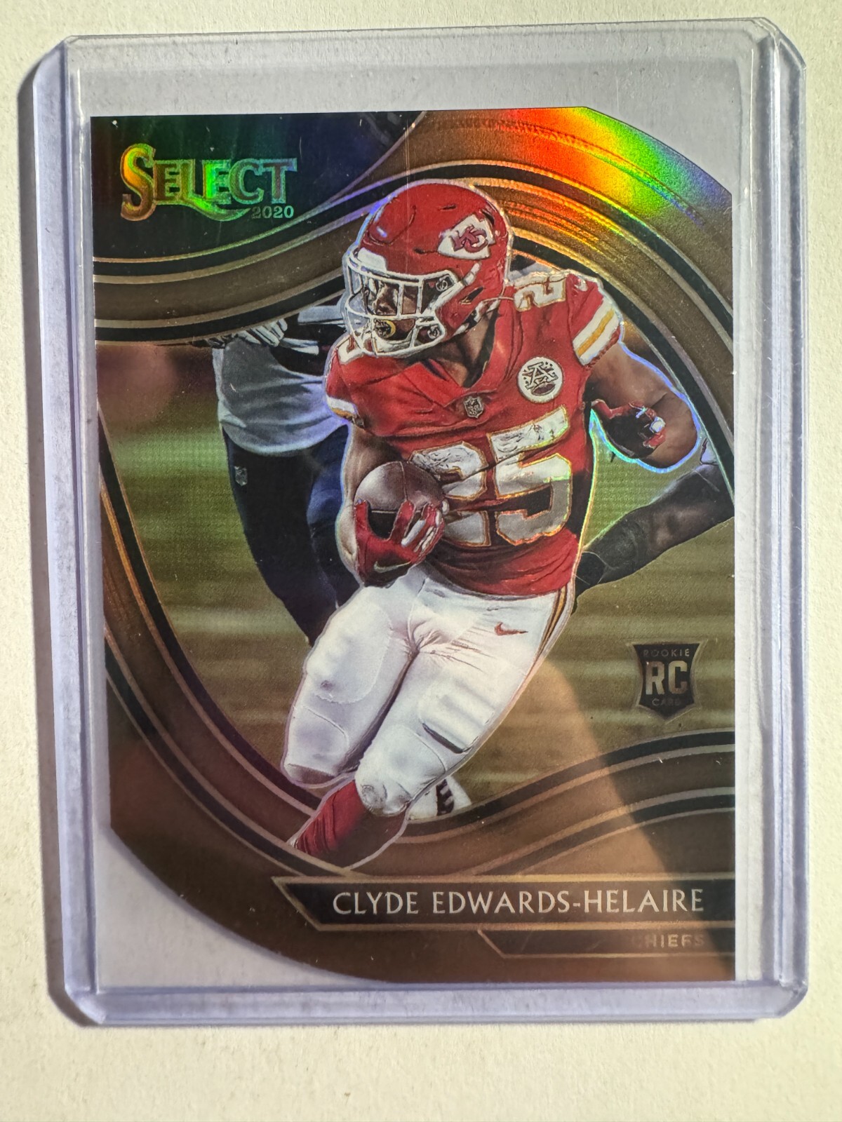 K234,011 -  2020 Select Prizm Copper Die Cut #354 Clyde Edwards-Helaire #/355