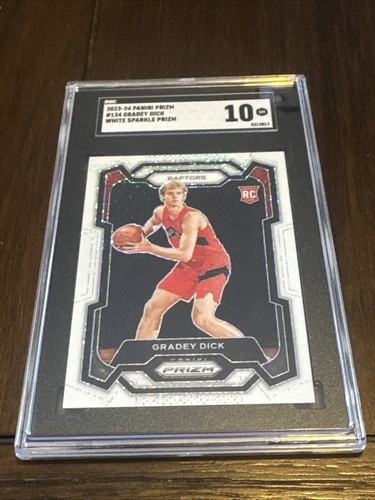Gradey Dick [White Sparkle] #134 2023 Panini Prizm card