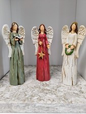 Angel Holding Star Figurine Set 8" Christmas Angels