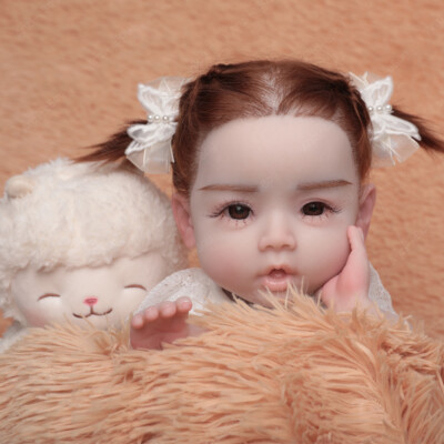 Full Silicone Reborn Baby Doll Soft Silicone Newborn Doll for infant  Gift