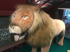 Jumbo 50" stuffed lion BMI America not FAO Schwartz large standing