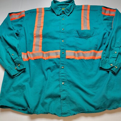 Metso Outotec Shirt Mens 2XL Visibility Construction Green York PA  86