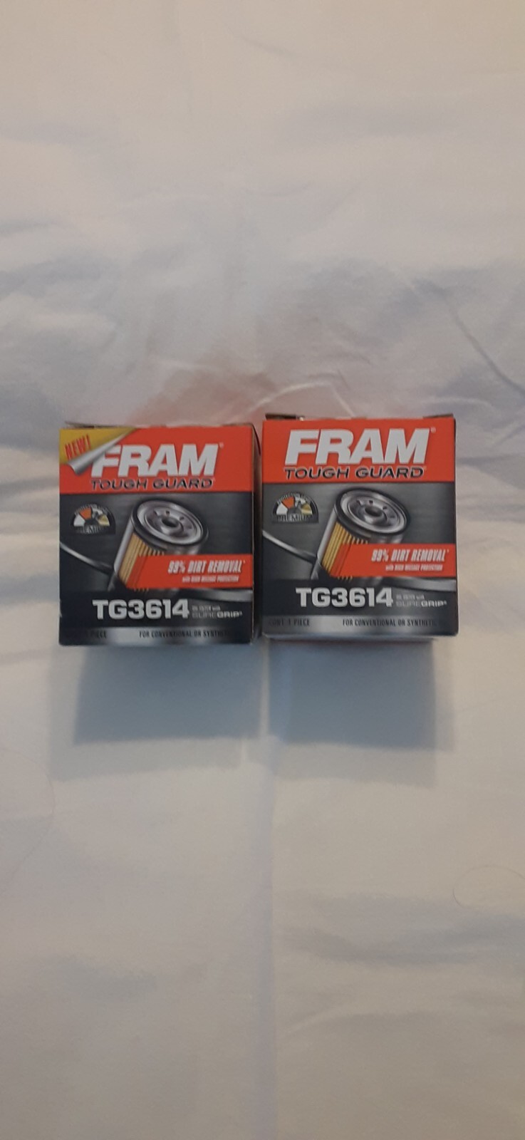 FRAM TG3614 Tough Guard Passenger Car Spin-On Oil Filter (Set of 2)