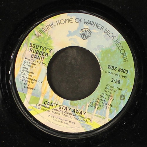 BOOTSY'S RUBBER BAND can't stay away WB 7" Single 45 RPM eBay