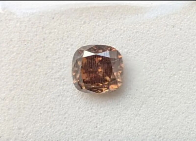 Diamant - 1.02 ct - KissenFancy Deep orange brown- VS2