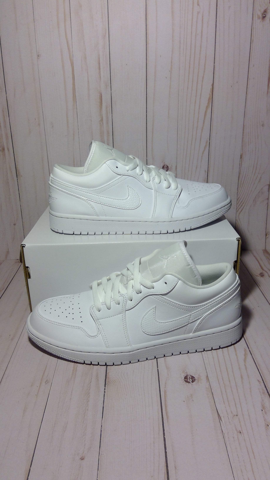 Women's Air Jordan 1 Low Sneakers in White - Size 12