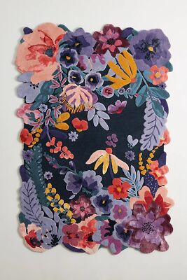 Rugs | Jungle Flower rug | Wool rug | Hand Tufted Rug | area rug | Designer Rug