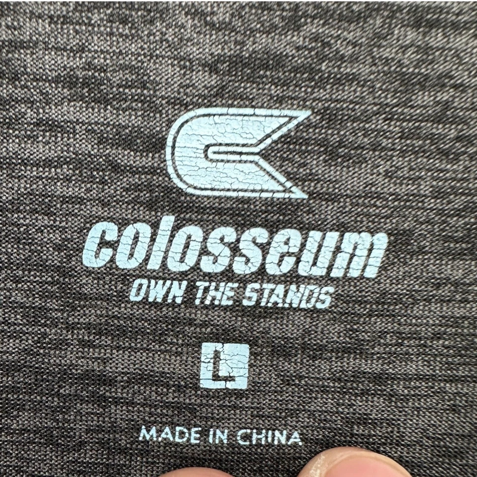 Camisa Pullover Wichita State Shockers Hombres Grande Negra Cuarto Cremallera Logo Coliseo Foto 4 de 4