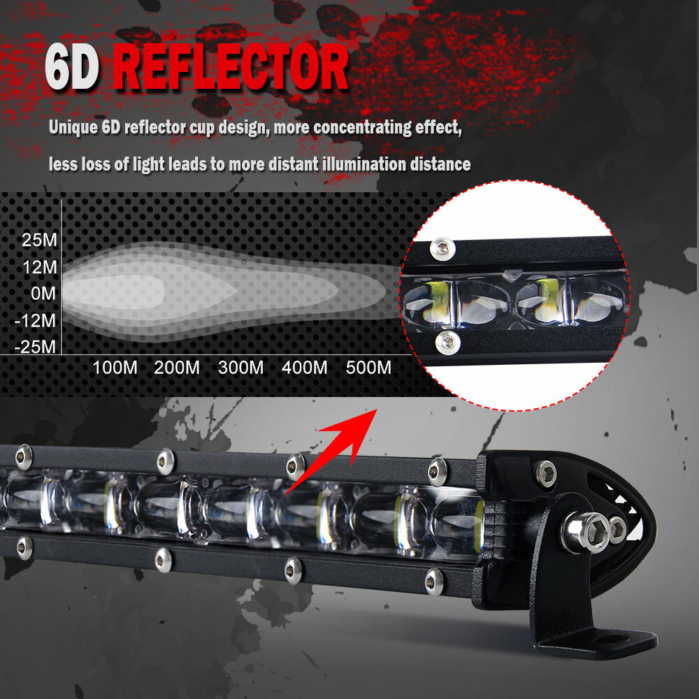 BraveWAY 42inch 3200W Curved LED Work Light Bar – Combo Beam, IP68, For 4WD ATV Truck