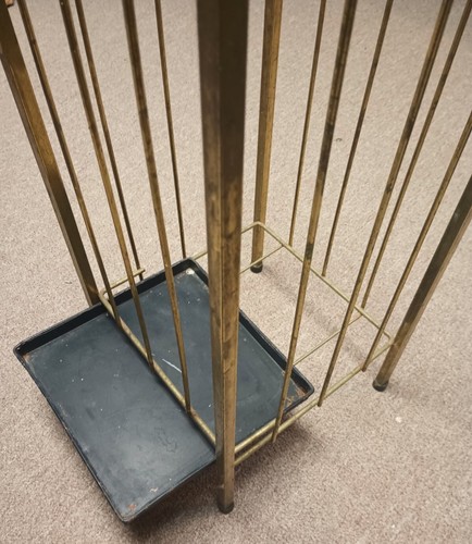 Vintage Brass Umbrella / Cane Stand 60's 70's - Picture 3 of 10