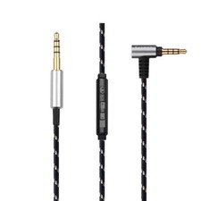 Nylon Audio Cable with mic For Denon AH-MM400 MM200 MM300 headphones