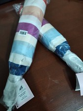 Kate Spade Candy Stripe Travel Umbrella AUTO OPEN CLOSE NWT