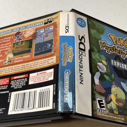 Pokémon Mystery Dungeon Explorers of Time SOLO CUSTODIA per Nintendo DS NO GIOCO ACQUA - Foto 3 di 6