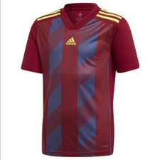 adidas Striped 19 Junior Soccer Jersey Collegiate Burgundy DW9717