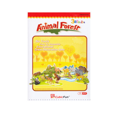 Cubic Fun - 3D Puzzle Wilde Tiere 12 Tiere Set