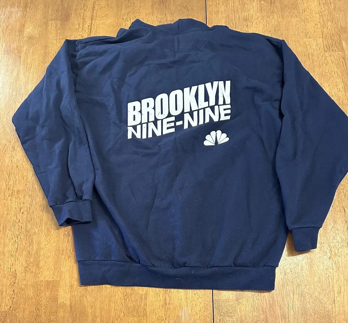 Brooklyn Nine Nine Full Zip Hoodie Sweatshirt Large Rare Navy Blue