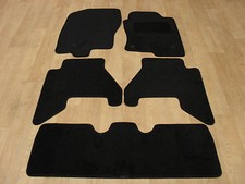 Car Mats for Nissan Pathfinder 7 Seat 2010-on Tailored Fit Car Mat Set in Black