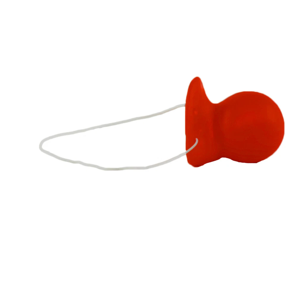 Red Honking Squeaking Clown Nose With Elastic - Image 3 of 4