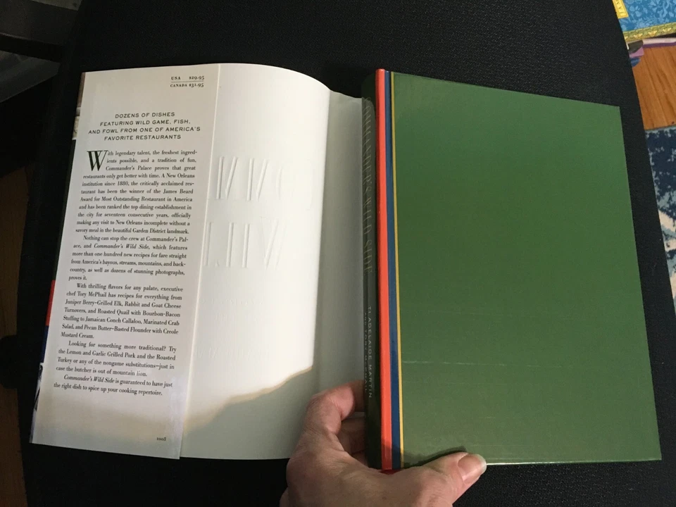 Lot Game Cookbooks COMMANDER'S Palace WILD SIDE Signed Autographed 1st+ CHEFS GO Foto 4 de 4