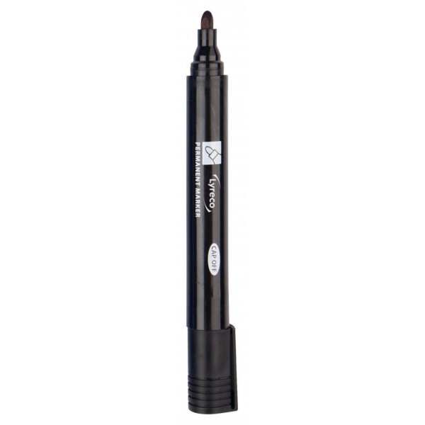 Black Bullet Permanent Markers X10 151158 Lyreco Genuine Top Quality