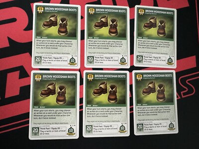 Maplestory iTCG Brown Woodsman Boots Common 2/90 Set 5 Behold Zakum