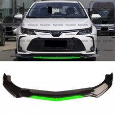 For Toyota Corolla Universal Front Bumper Lip Spoiler Splitter Gloss Black Green For Toyota Corolla Universal Front Bumper Lip Spoiler Splitter Gloss Black Green