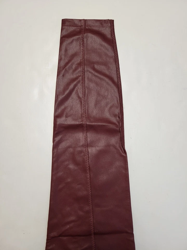 $250 Nuevos LEGGINGS de cuero sintético DAVID LERNER pantalones BERGEN rojos profundos para mujer PEQUEÑOS Foto 4 de 4