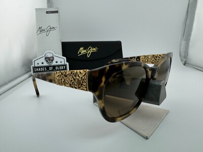 MAUI JIM MONSTERA LEAF MJ 747-21B HAVANA 24K BRONZE POLARIZED