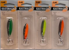 4 - Acme Tackle KASTMASTER Fishing Lures - 3/8 Ounce -Four Popular Colors!