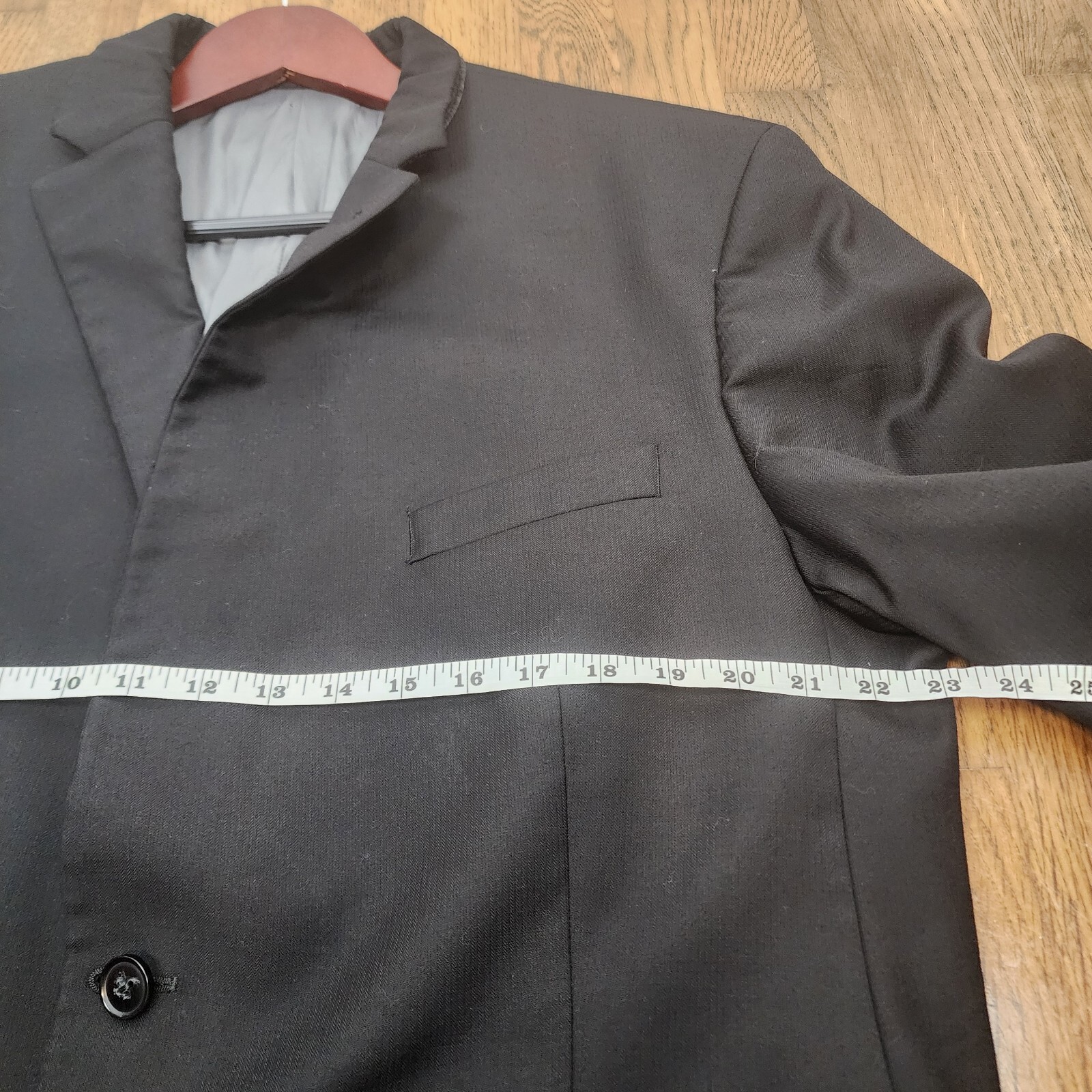 Peter Millar Two Button Solid Black Blazer Men's … - image 10