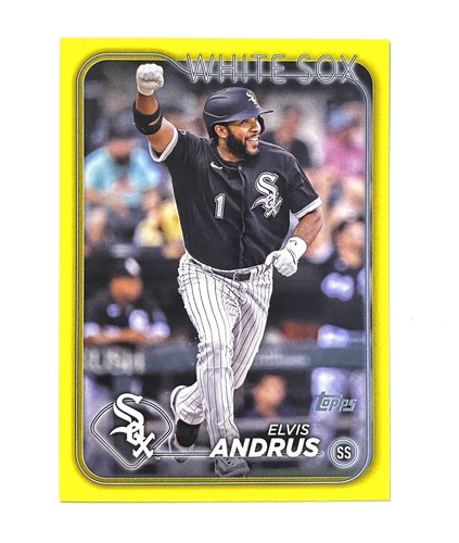 2024 Topps Series 2 YELLOW PARALLEL Elvis Andrus #475 - Chicago White Sox
