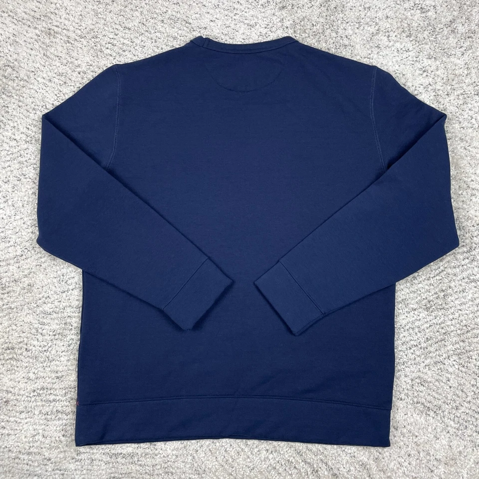 Jachs Sweatshirt Mens Large Sweater Pullover Crew Neck Fleece Navy Blue EUC - Image 2 of 4