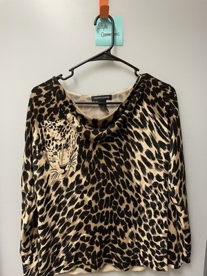 Ladies Good Clothes Cheetah Print Top - Size S