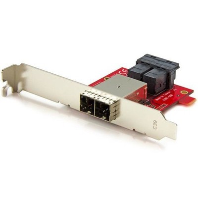 StarTech.com Mini-SAS Adapter - Dual SFF-8643 auf SFF-8644 - Voll und Low-Profil