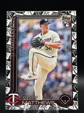 2025 Topps Series 1 Zebby Matthews #283 Spring Training Border Parallel (RC) 