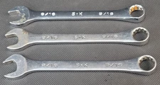 Lot of 3  SK Tools 88218 9/16” Combination Wrench 12 Point SAE USA
