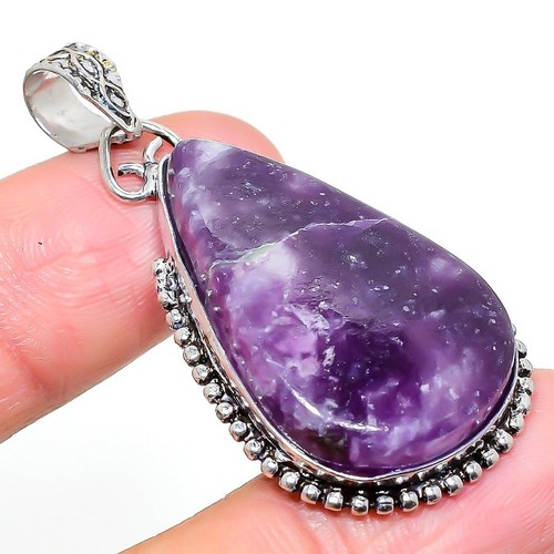 Handmade 925 Sterling Silver Peridot Gemstone Pendant - Lab Created - 18" Chain Not Included