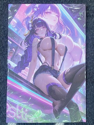 Matchmaker 2 Spicy Waifu A5 Size Card Board Raiden Shogun Genshin Jeans