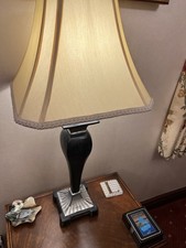 Elegant, Tall Table Lamp With Shade