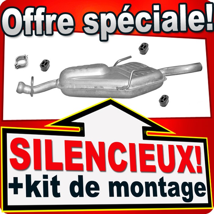 Silencieux arrière Saab 900 résout bruit échappement moteur 2.0 2.3 16V de 1994 à 2000