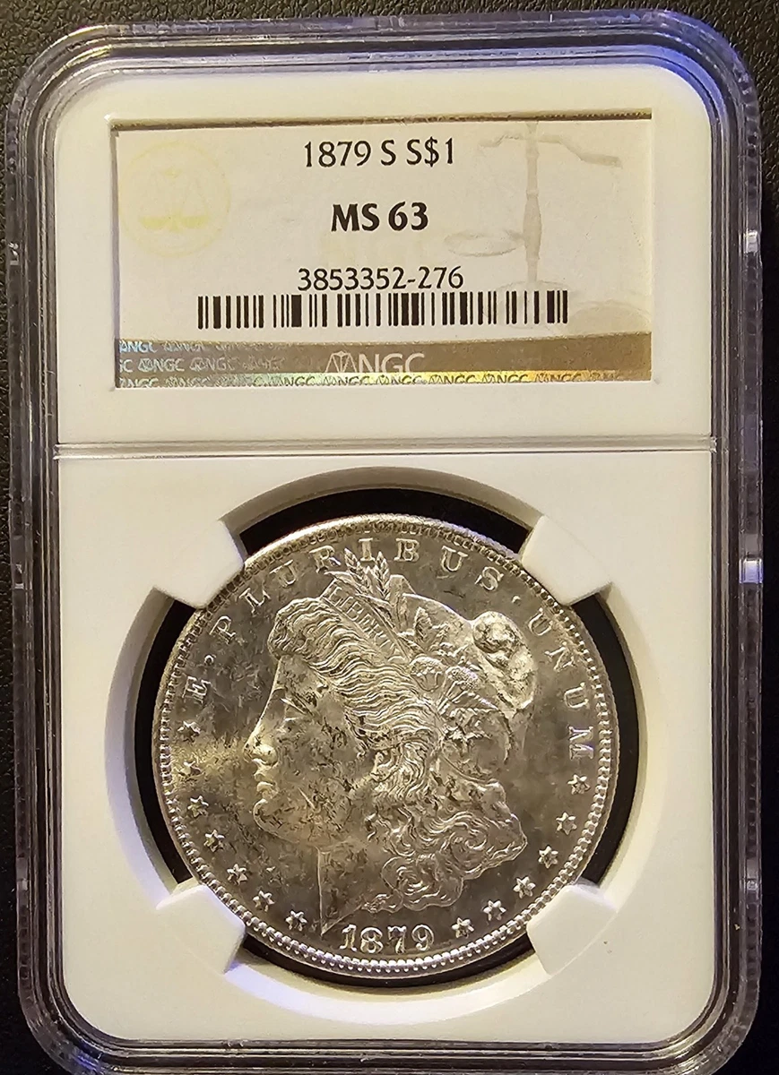 1879-S Morgan Dollar モルガンダラー銀貨 MS63 109 1879-S (Regular