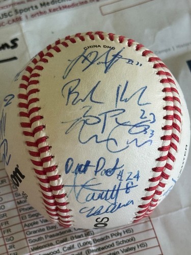 USC Southern California 2016 NCAA Team (24) Signed Baseball Auto Lars Nootbaar - Picture 6 of 7