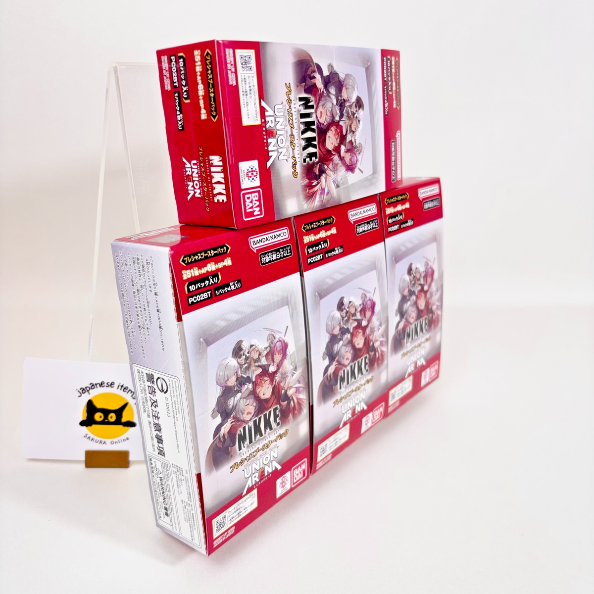 BANDAI Union Arena NIKKE PC02BT Precious Booster Box 4 Box Set JP