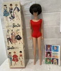 Mattel Barbie Bubblecut Brunette Fashion Doll #850 1960s in Original Box