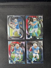 2024 Panini Select Club Level black/red Justin Herbert #232  #268 Ladd McConkey 